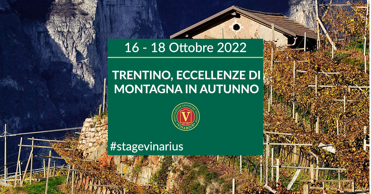 Stage Vinarius in Trentino, eccellenze di montagna in autunno